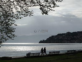 水,浪漫,云