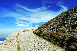 白色,山,山徒步旅行