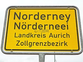 入口,norderney,路牌