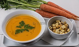 胡萝卜汤,新鲜汤,食品