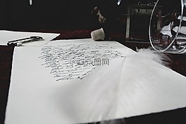 信件,玻璃,春天