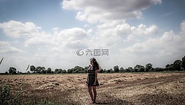 天空,云,字段