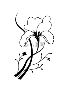 鮮花,花園,葉子