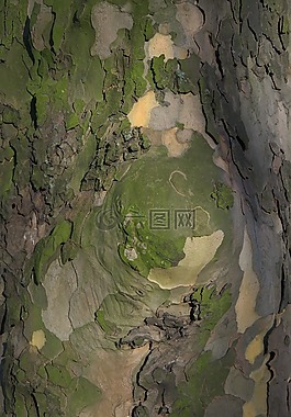 樹樹皮,吠,部落