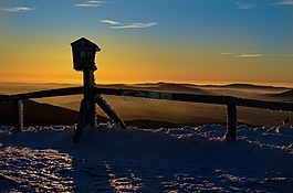 keprník,日落,山