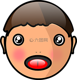 男孩,臉,害怕