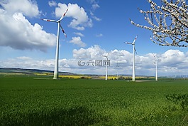 風(fēng)電,景觀,云