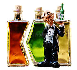 服務(wù)員,飲料,瓶