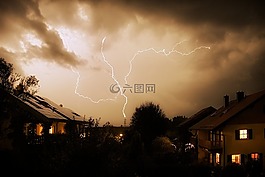 日落,天空,黎明