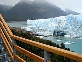冰,冰川,湖