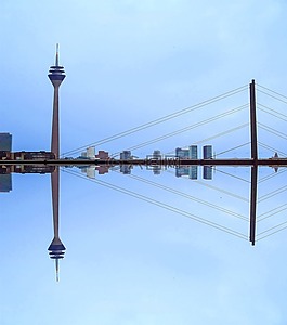 杜塞爾多夫,電視塔,橋