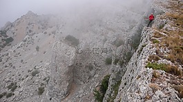 徒步旅行,山,山的阿利坎特