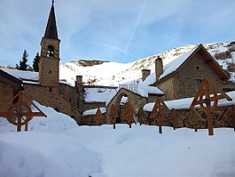 雪,公墓,山