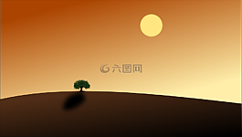 甜点,树,孤独
