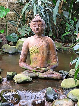 打坐,雕像,佛教