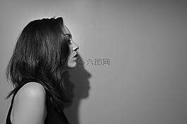 配置文件,頭發(fā),肩膀