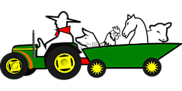 農(nóng)民,動(dòng)物,車
