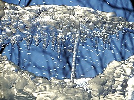 冰柱,雪,冬季