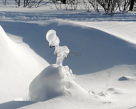 冰柱,雪,冬季