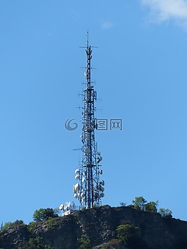 铁塔,天线杆,蒙特 brione