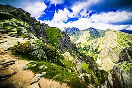 山,綠色,景觀