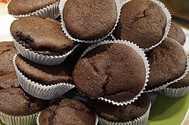 松饼,schokomuffins,山