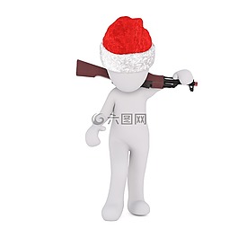 白人男性,3d模型,孤立