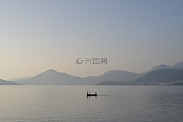海,山,夏季