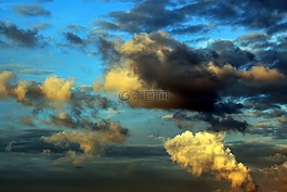 藍(lán)藍(lán)的天空,云,烏云