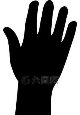 手,側(cè)影,手指