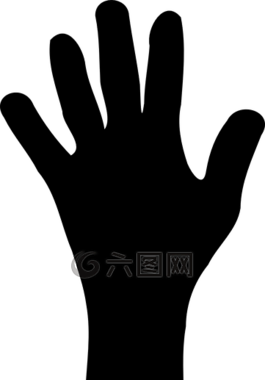 手,側(cè)影,手指