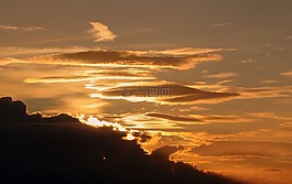 日落,太陽,abendstimmung