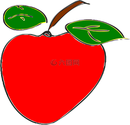 蘋果,紅色,水果