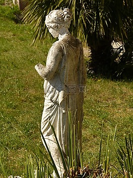 雕像,花園,數(shù)字