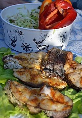 食品,魚,野餐