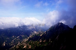 云海,黃山,碧空