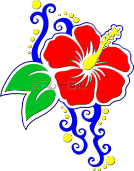 花,槿,花的