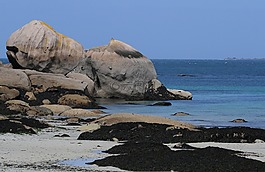 岩,海滩,海边