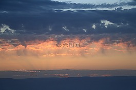 天空,藍(lán)色,紅色