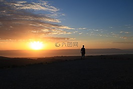 上午,日出,積極