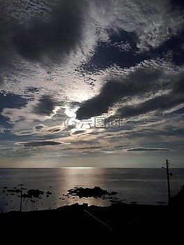 發(fā)光,海灘,海
