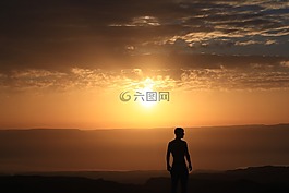 上午,日出,太陽