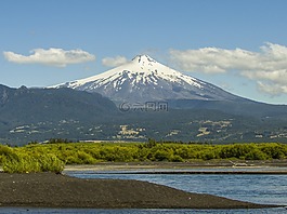 火山,villarica,rucapillan