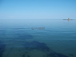 海景,海,地平線