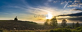 全景,景觀,云