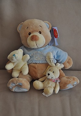 擁抱,有孩子,玩具