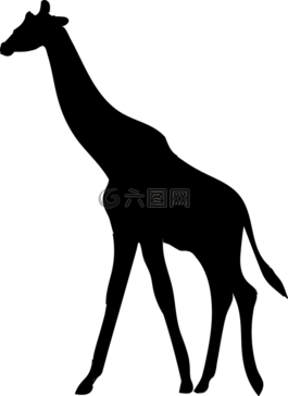 長(zhǎng)頸鹿,動(dòng)物,側(cè)影