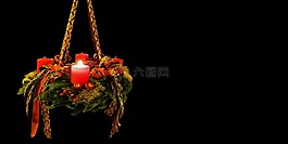 來(lái)臨,圣誕節(jié),來(lái)臨的花環(huán)