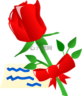 玫瑰,色帶,卡