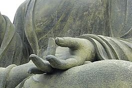 冥想,佛,手